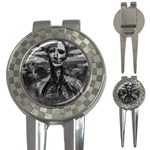 Bw Creepy Fantasy Scene Artwork 3-in-1 Golf Divots Front