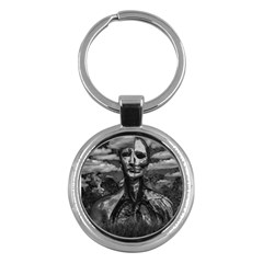 Bw Creepy Fantasy Scene Artwork Key Chain (round) by dflcprintsclothing