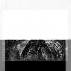 Bw Creepy Fantasy Scene Artwork Rectangular Jigsaw Puzzl by dflcprintsclothing