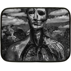 Bw Creepy Fantasy Scene Artwork Double Sided Fleece Blanket (mini)  by dflcprintsclothing