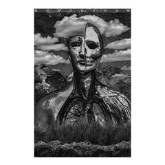 Bw Creepy Fantasy Scene Artwork Shower Curtain 48  X 72  (small)  by dflcprintsclothing