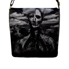 Bw Creepy Fantasy Scene Artwork Flap Closure Messenger Bag (l) by dflcprintsclothing