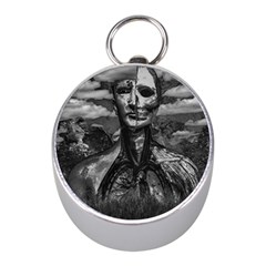 Bw Creepy Fantasy Scene Artwork Mini Silver Compasses by dflcprintsclothing