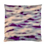 Orange  Waves Abstract Series No1 Standard Cushion Case (Two Sides) Back