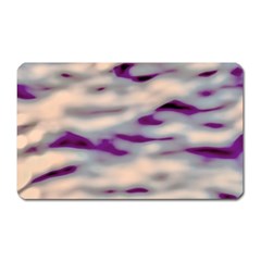 Orange  Waves Abstract Series No1 Magnet (rectangular) by DimitriosArt