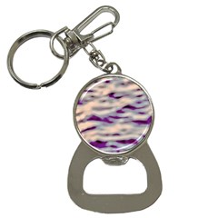 Orange  Waves Abstract Series No1 Bottle Opener Key Chain by DimitriosArt