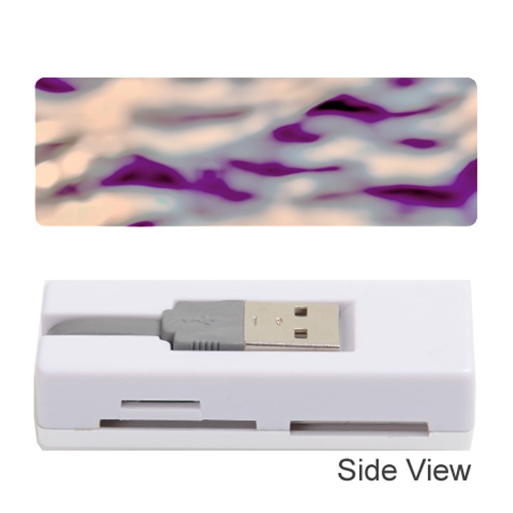 Orange  Waves Abstract Series No1 Memory Card Reader (Stick)