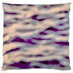 Orange  Waves Abstract Series No1 Large Cushion Case (Two Sides) Front