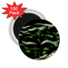 Green  Waves Abstract Series No5 2 25  Magnets (100 Pack)  by DimitriosArt