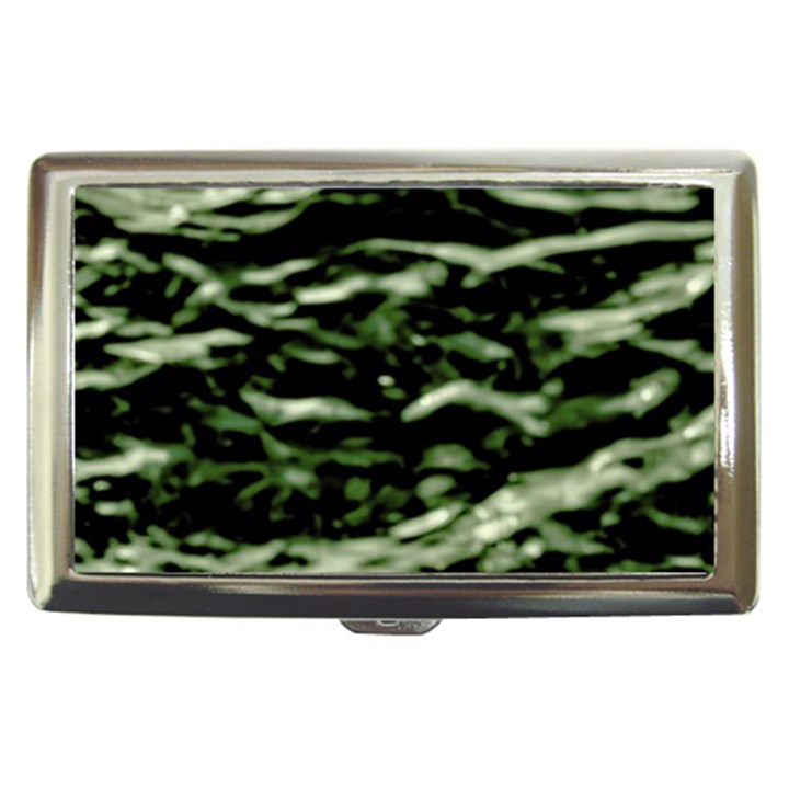 Green  Waves Abstract Series No5 Cigarette Money Case