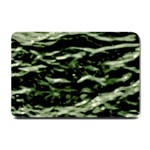 Green  Waves Abstract Series No5 Small Doormat  24 x16  Door Mat