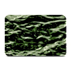 Green  Waves Abstract Series No5 Plate Mats by DimitriosArt