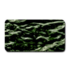 Green  Waves Abstract Series No5 Medium Bar Mats by DimitriosArt