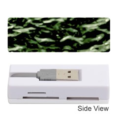 Green  Waves Abstract Series No5 Memory Card Reader (stick) by DimitriosArt