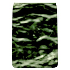 Green  Waves Abstract Series No5 Removable Flap Cover (l) by DimitriosArt