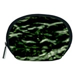 Green  Waves Abstract Series No5 Accessory Pouch (Medium) Front