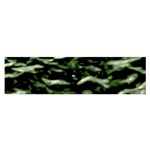 Green  Waves Abstract Series No5 Satin Scarf (Oblong) Front