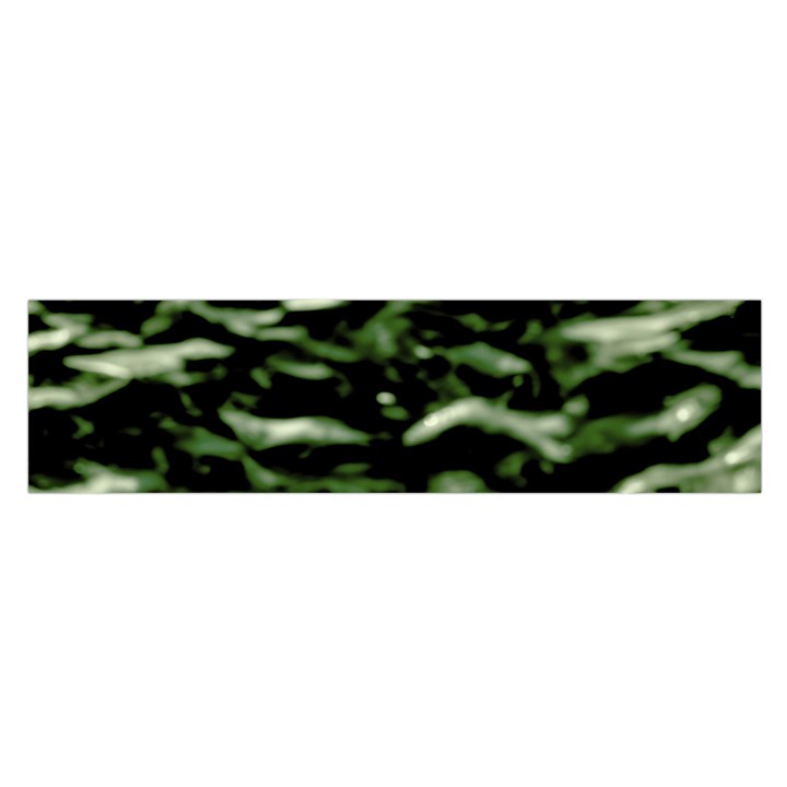 Green  Waves Abstract Series No5 Satin Scarf (Oblong)