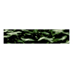 Green  Waves Abstract Series No5 Velvet Scrunchie by DimitriosArt