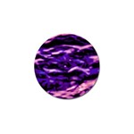 Purple  Waves Abstract Series No1 Golf Ball Marker (10 pack) Front