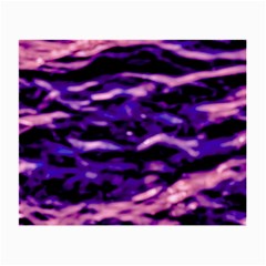 Purple  Waves Abstract Series No1 Small Glasses Cloth by DimitriosArt