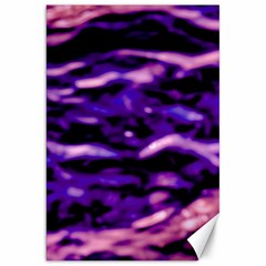 Purple  Waves Abstract Series No1 Canvas 20  X 30  by DimitriosArt