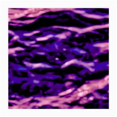 Purple  Waves Abstract Series No1 Medium Glasses Cloth by DimitriosArt