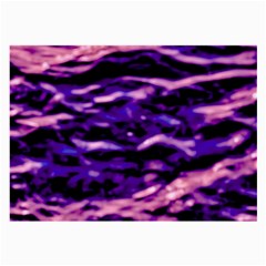 Purple  Waves Abstract Series No1 Large Glasses Cloth (2 Sides) by DimitriosArt