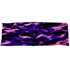 Purple  Waves Abstract Series No1 Body Pillow Case (dakimakura) by DimitriosArt