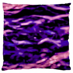 Purple  Waves Abstract Series No1 Standard Flano Cushion Case (one Side) by DimitriosArt