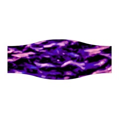 Purple  Waves Abstract Series No1 Stretchable Headband by DimitriosArt