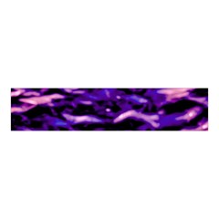 Purple  Waves Abstract Series No1 Velvet Scrunchie by DimitriosArt