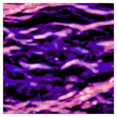 Purple  Waves Abstract Series No1 Lightweight Scarf  by DimitriosArt