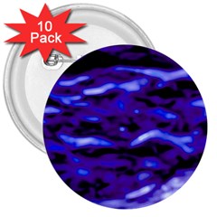 Purple  Waves Abstract Series No2 3  Buttons (10 Pack)  by DimitriosArt