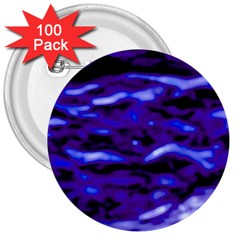 Purple  Waves Abstract Series No2 3  Buttons (100 Pack)  by DimitriosArt