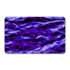 Purple  Waves Abstract Series No2 Magnet (rectangular) by DimitriosArt