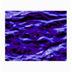 Purple  Waves Abstract Series No2 Small Glasses Cloth by DimitriosArt