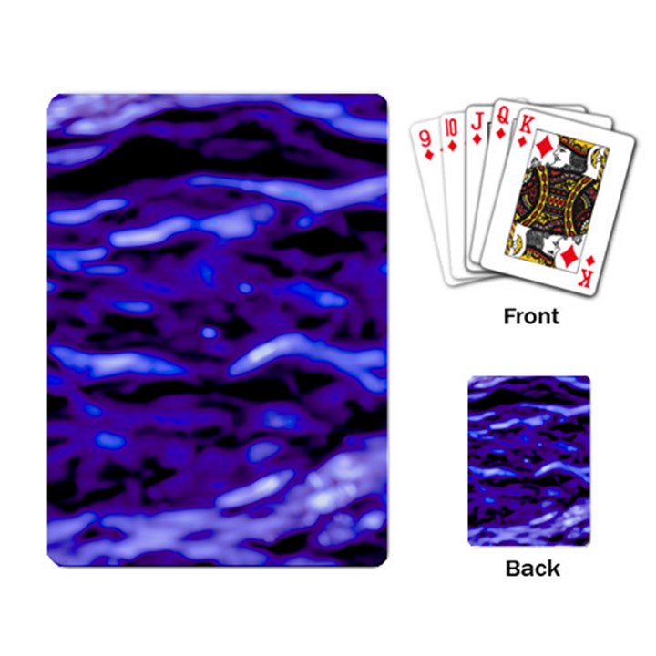 Purple  Waves Abstract Series No2 Playing Cards Single Design (Rectangle)