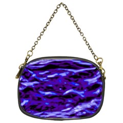 Purple  Waves Abstract Series No2 Chain Purse (one Side) by DimitriosArt