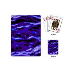 Purple  Waves Abstract Series No2 Playing Cards Single Design (mini) by DimitriosArt