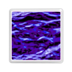 Purple  Waves Abstract Series No2 Memory Card Reader (square) by DimitriosArt