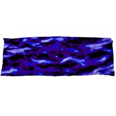 Purple  Waves Abstract Series No2 Body Pillow Case Dakimakura (two Sides) by DimitriosArt