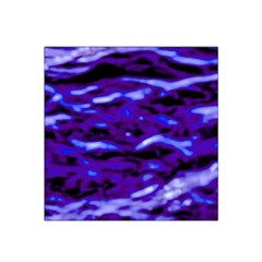 Purple  Waves Abstract Series No2 Satin Bandana Scarf by DimitriosArt