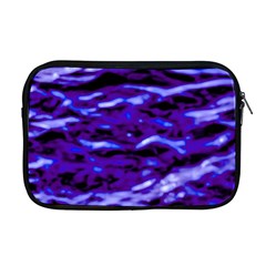 Purple  Waves Abstract Series No2 Apple Macbook Pro 17  Zipper Case by DimitriosArt