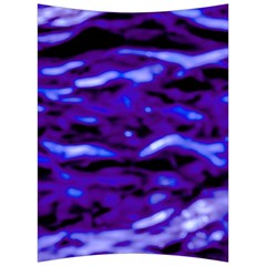 Purple  Waves Abstract Series No2 Back Support Cushion by DimitriosArt