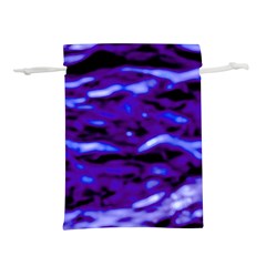 Purple  Waves Abstract Series No2 Lightweight Drawstring Pouch (l) by DimitriosArt