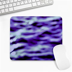 Purple  Waves Abstract Series No3 Large Mousepads by DimitriosArt