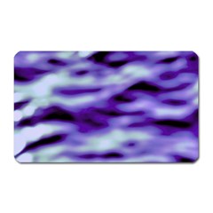 Purple  Waves Abstract Series No3 Magnet (rectangular) by DimitriosArt