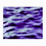 Purple  Waves Abstract Series No3 Small Glasses Cloth Front