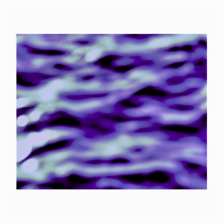 Purple  Waves Abstract Series No3 Small Glasses Cloth